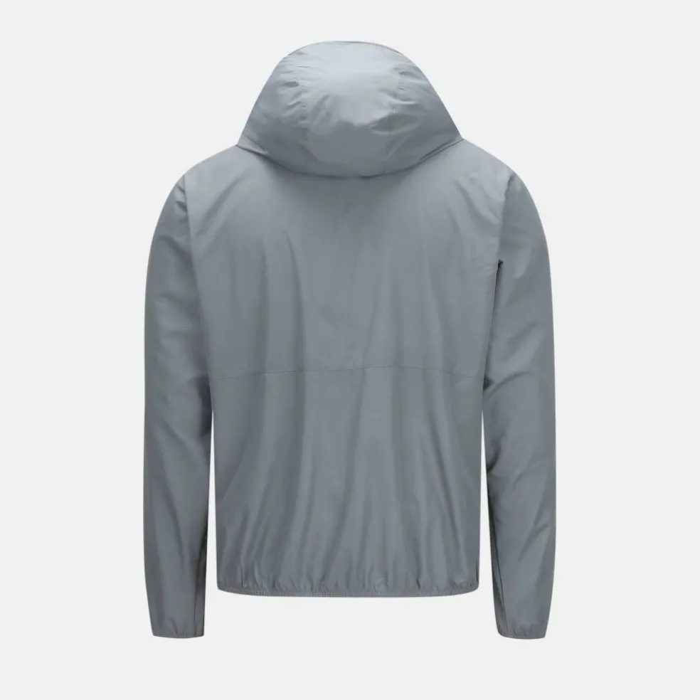 Men's Water and Wind Resistant Full Zip Hooded Waterproof Jacket