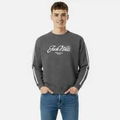 Men's Watercolour Cotton Long Sleeve Oversized Fit Crew Sweatshirt