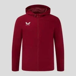 Men's Water Resistant Long Sleeve Hooded Rugby Jacket