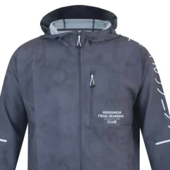 Men's Weather-Resistant Reflective Long Sleeve Full Zip Slim Fit Performance Running Jacket