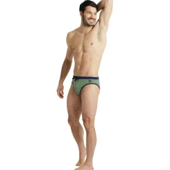 Men Swim Brief Fundamentals Borders