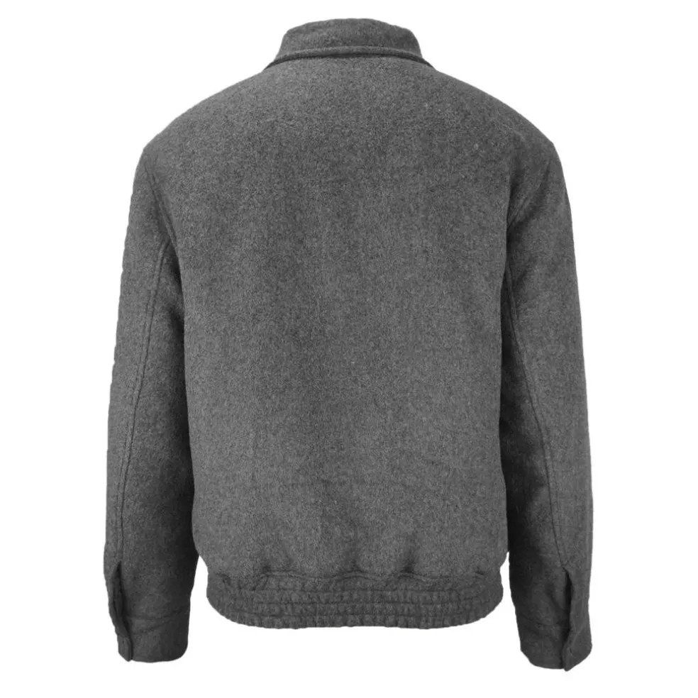 Men's York Wool Long Sleeve Bomber Jacket