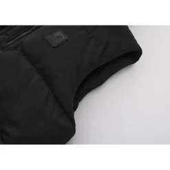 Men's 2 Zip Double Layered Sherpa Lined Hooded Gilet