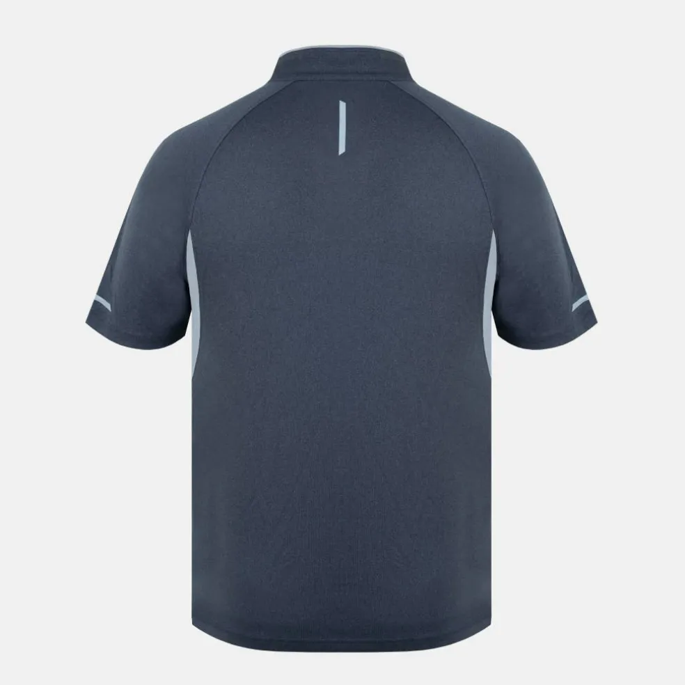 Men's Zipped Short Sleeve Performance Running Top