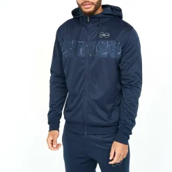 Pyramid Zip Through Hoodie Mens