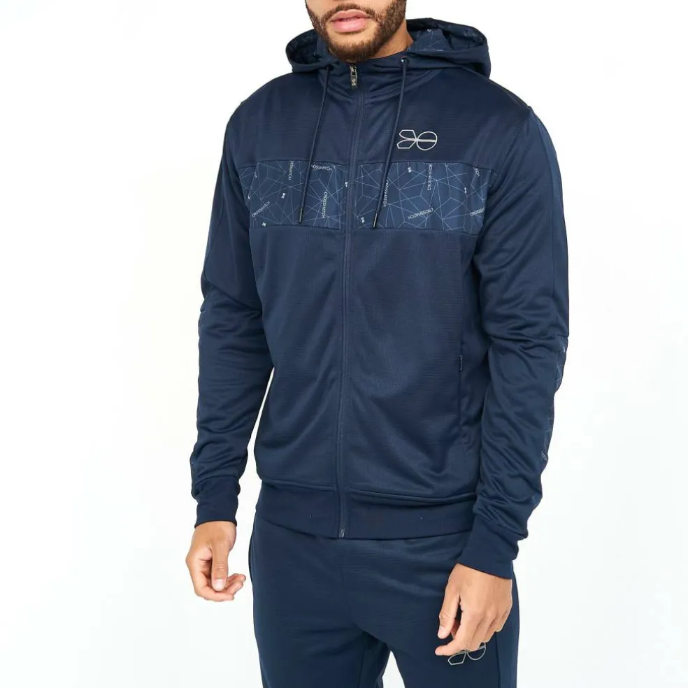 Pyramid Zip Through Hoodie Mens