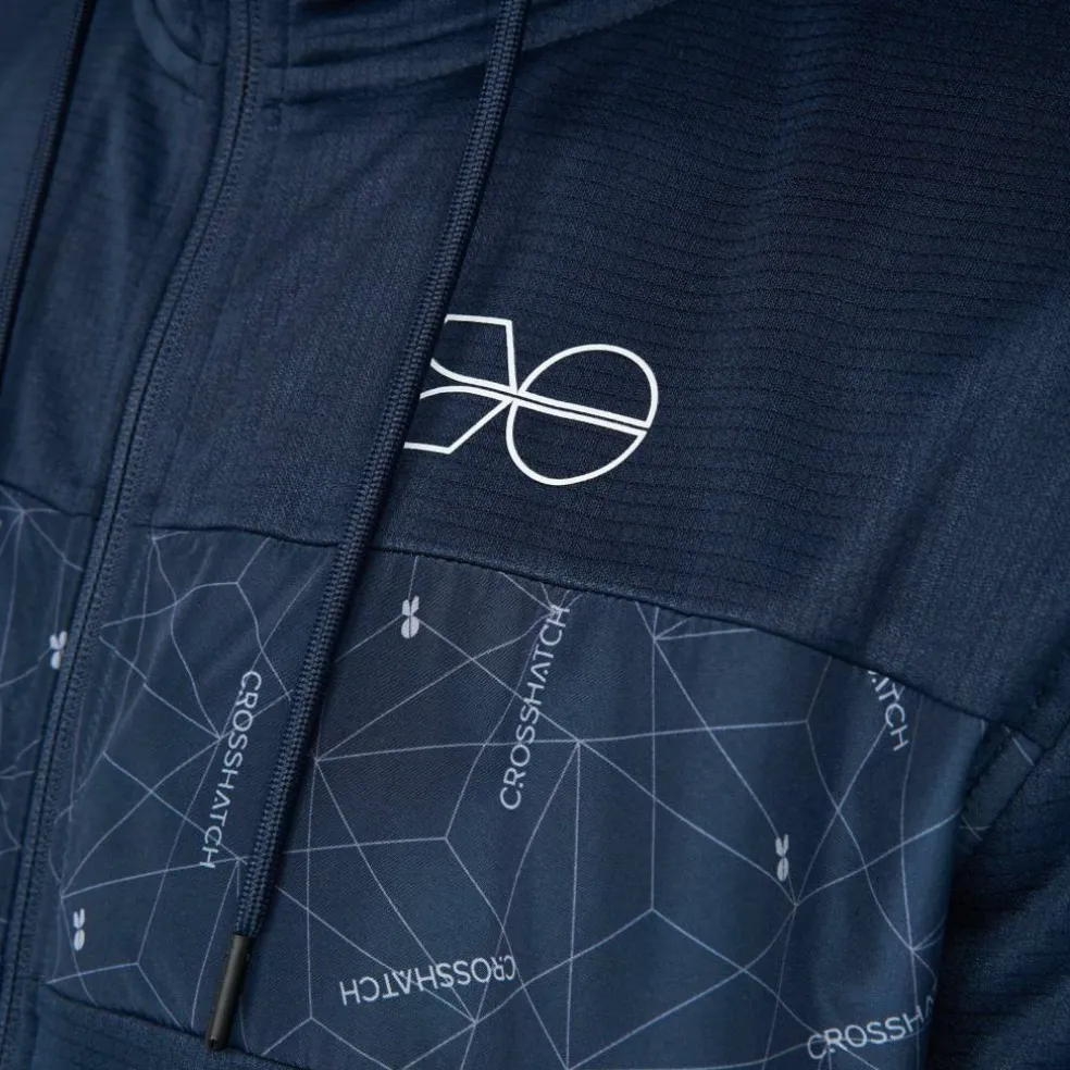 Pyramid Zip Through Hoodie Mens