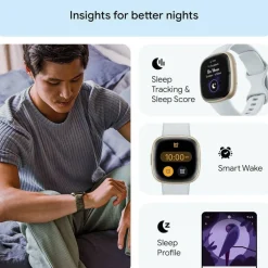 Sense 2 Health and Fitness Smartwatch with built-in GPS advanced health features up to 6 days batt
