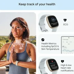 Sense 2 Health and Fitness Smartwatch with built-in GPS advanced health features up to 6 days batt