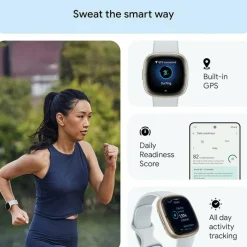 Sense 2 Health and Fitness Smartwatch with built-in GPS advanced health features up to 6 days batt