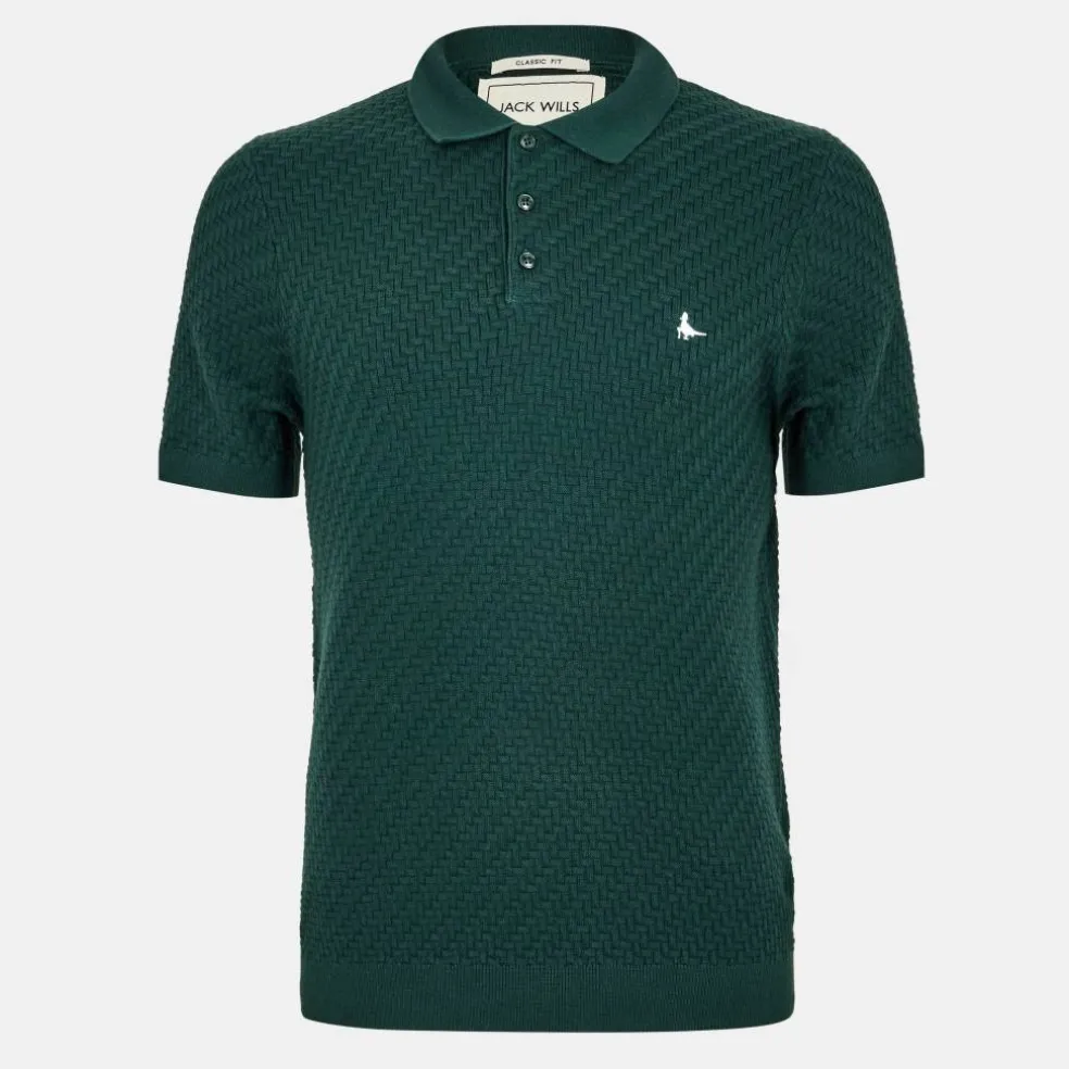 Short Sleeve Knit Polo Men