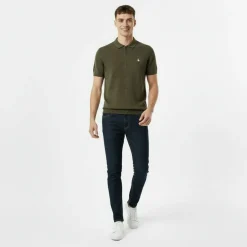Short Sleeve Zip Knit Polo