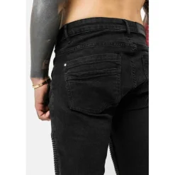 Skinny Biker Jean Black