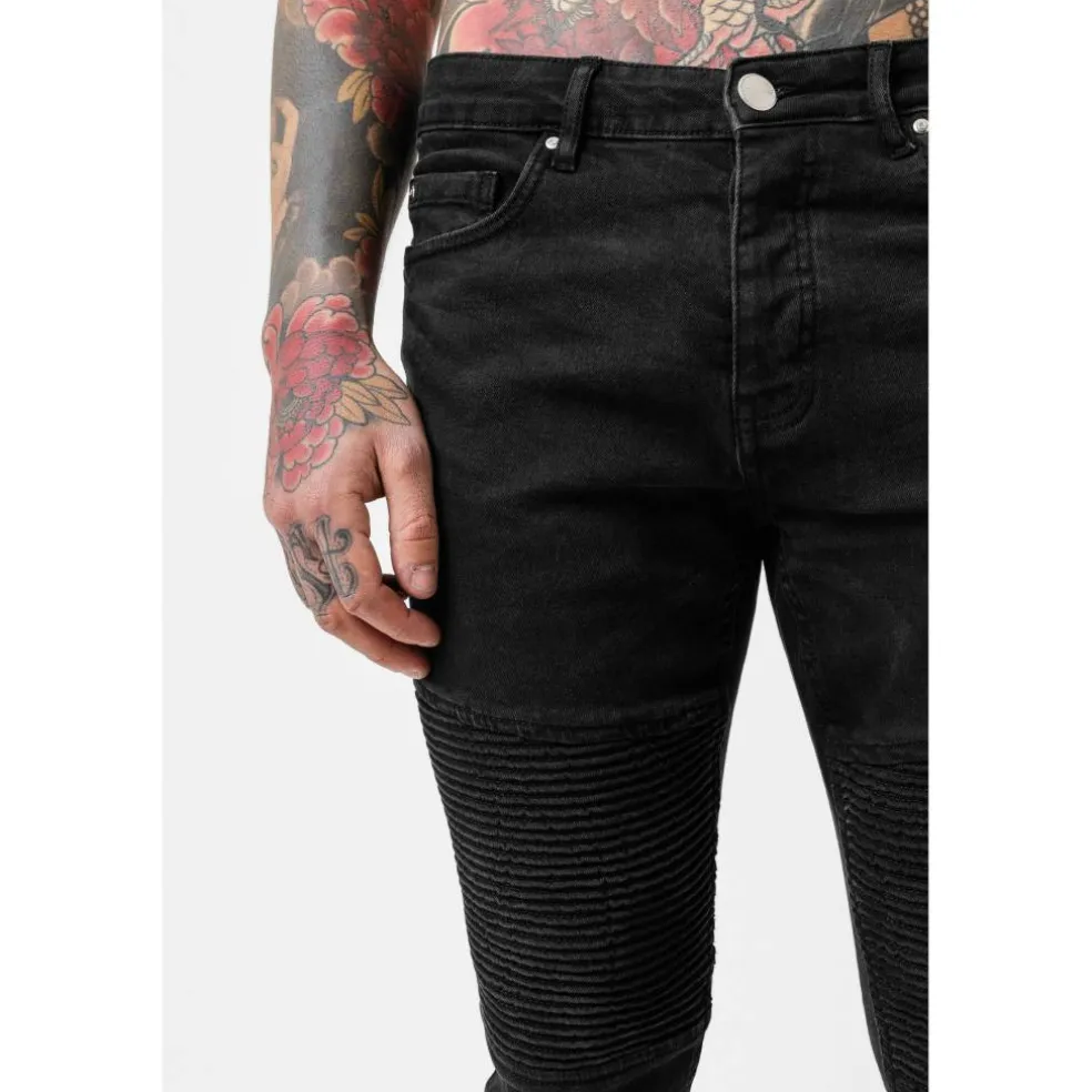 Skinny Biker Jean Black