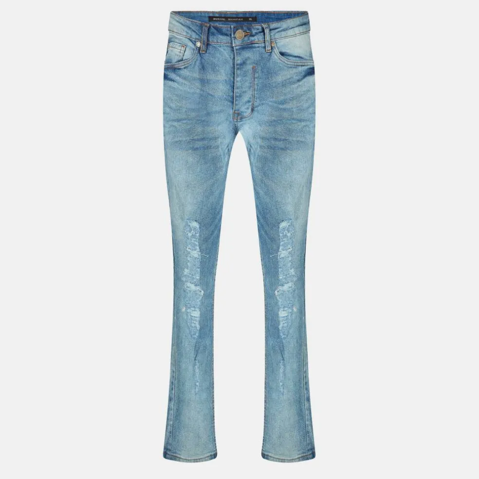 Skinny Fit Jeans with Knee Rips