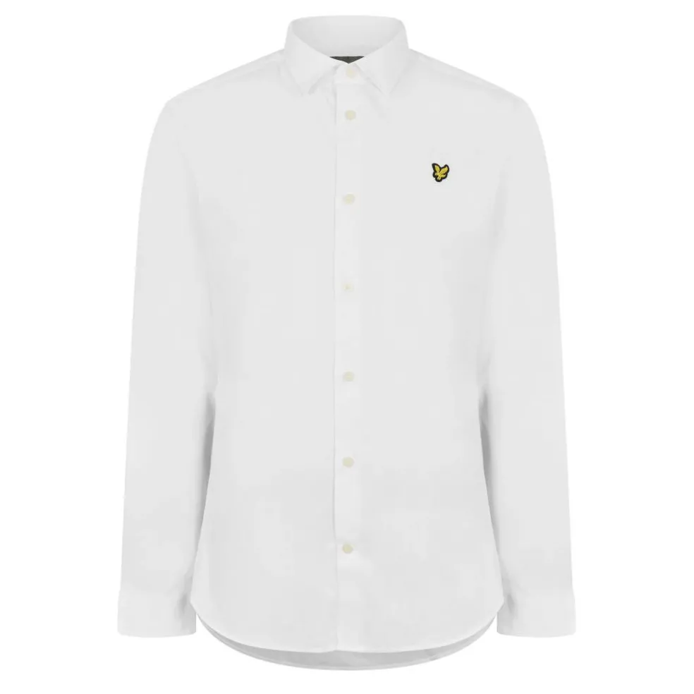 Slim-Fit Long Sleeve Poplin Shirt