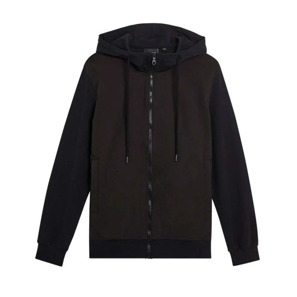 Softshell Hybrid Zip Through Hoodie