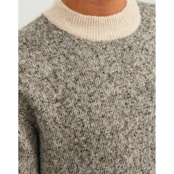 Space Crew Neck Knitted Jumper Mens