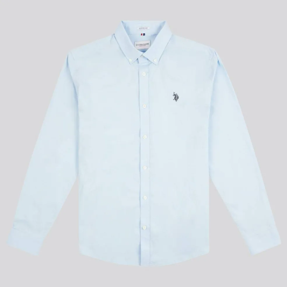 Stretch Poplin Shirt Mens