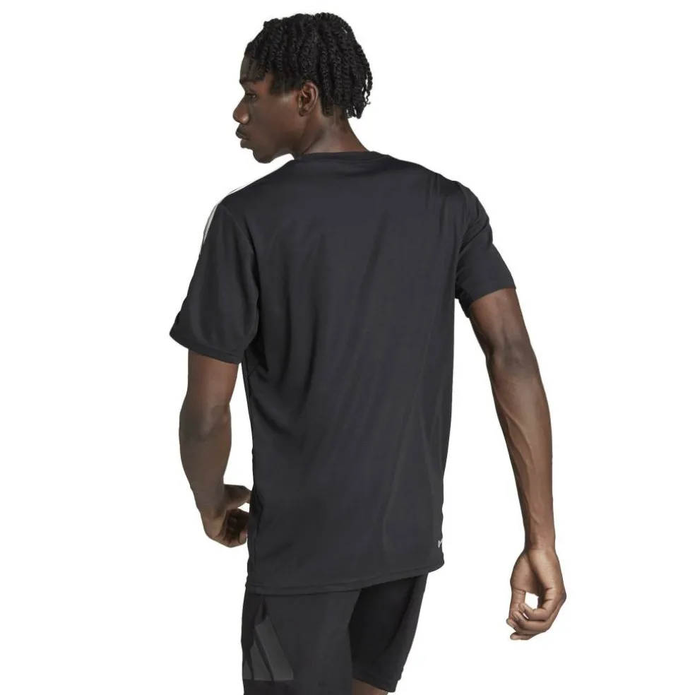 3 Stripe Essentials Training T-Shirt Mens