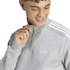 3 Stripe Zip Top Mens