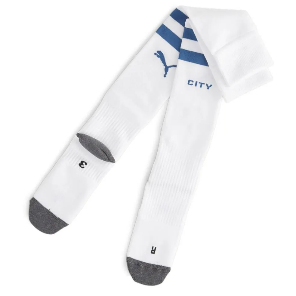 Team Mcfc Striped Socks Replica Football Sock Mens