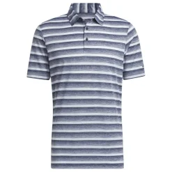 Two-Color Striped Golf Polo Shirt Mens