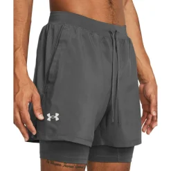 UA Launch Mens 2-in-1 5in Shorts