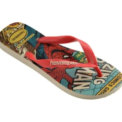 Unisex Adults Marvel Classics Black Flip Flops