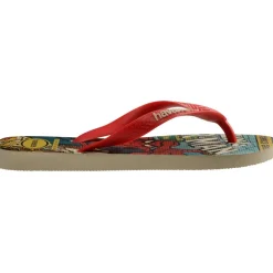 Unisex Adults Marvel Classics Black Flip Flops