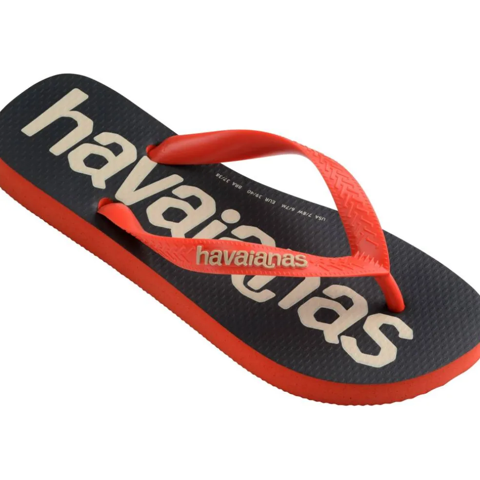 Unisex Adults Top Logomania Ruby Red Flip Flops