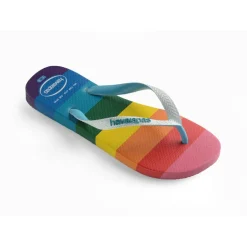 Unisex Adults Top Pride Allover Blue Flip Flops