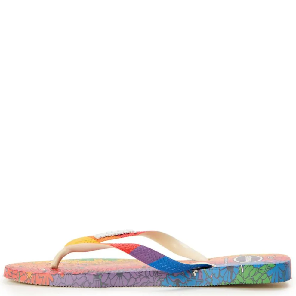 Unisex Adults Top Pride Premium Beige Flip Flops