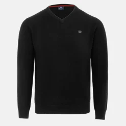 V Neck Classic Knitted Sweater Men
