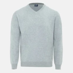 V Neck Classic Knitted Sweater Men
