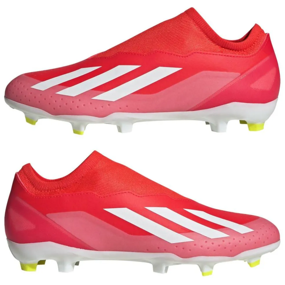 X Crazyfast League Laceless Firm Ground Football Boots