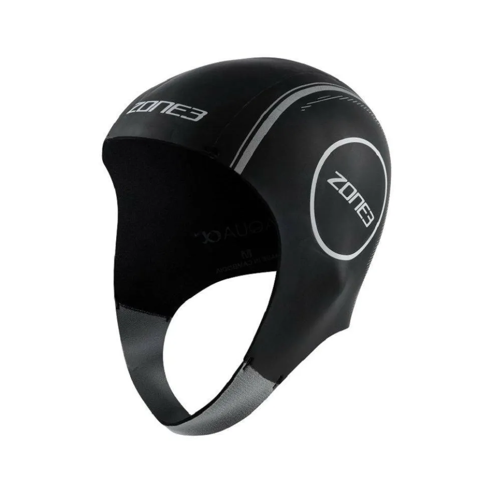 ZONE3 Orange Neoprene Swim Cap