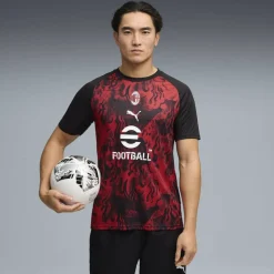 Mens AC Milan Short Sleeve T-Shirt 2025 2026